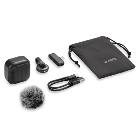 SmallRig 5718 S70-C1 - bezprzewodowy zestaw audio do smartfonów - zawartość zestawu